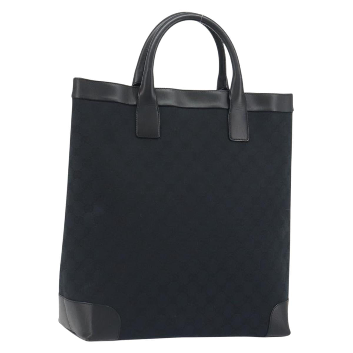 GUCCI GG Canvas Hand Bag Black 002 1121 1669 Auth 194041A