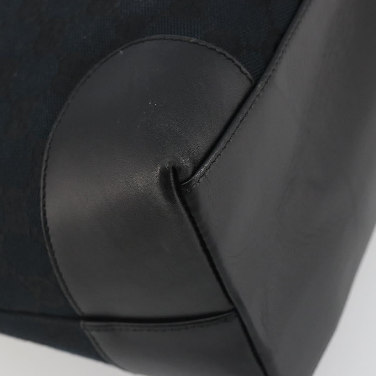 GUCCI GG Canvas Hand Bag Black 002 1121 1669 Auth 194041A