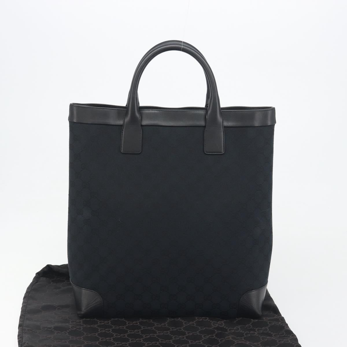 GUCCI GG Canvas Hand Bag Black 002 1121 1669 Auth 194041A