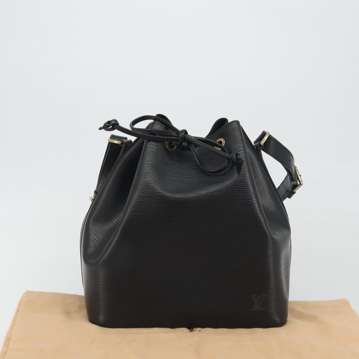 LOUIS VUITTON Epi Petit Noe Shoulder Bag Black M44102 LV Auth 194044V