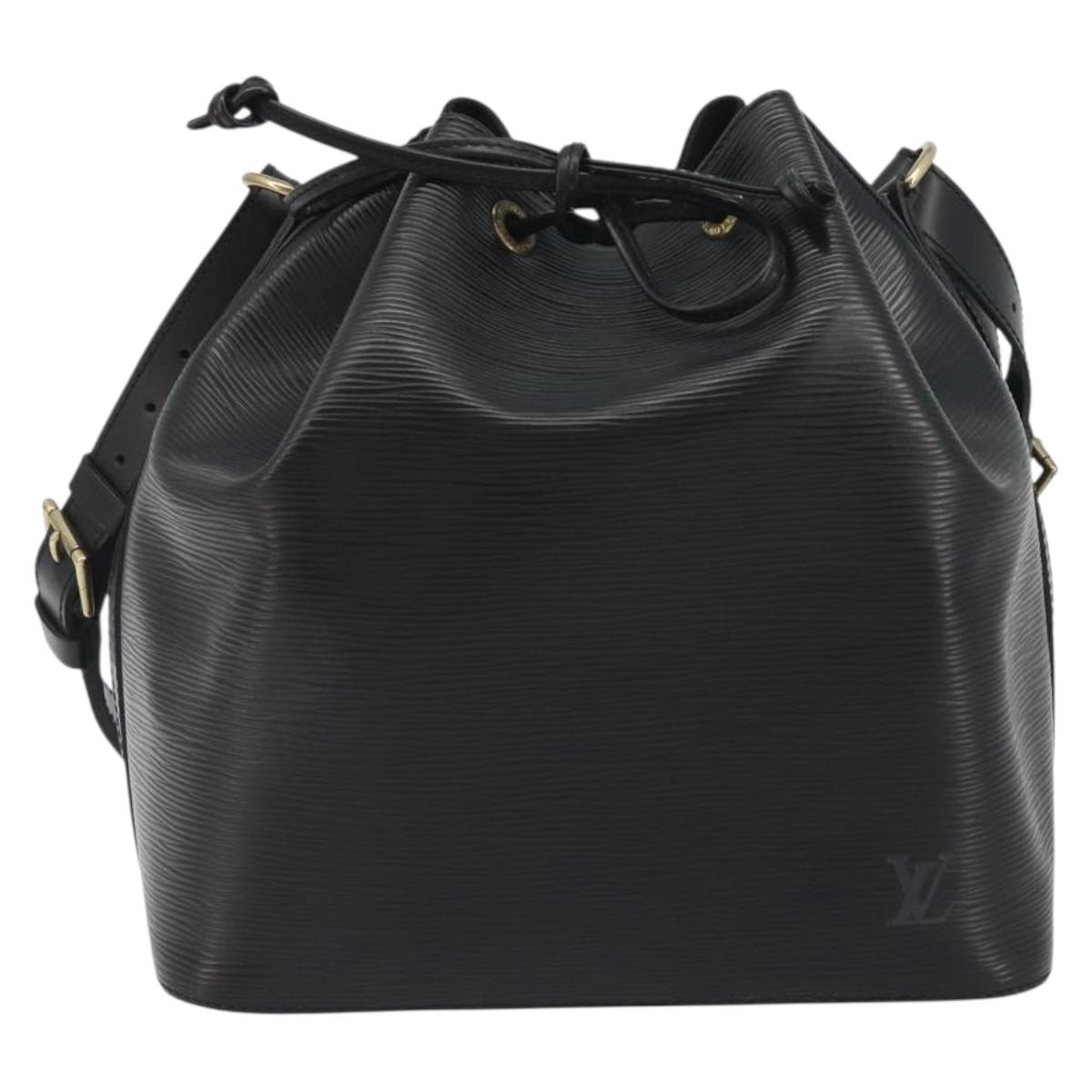 LOUIS VUITTON Epi Petit Noe Shoulder Bag Black M44102 LV Auth 194044V