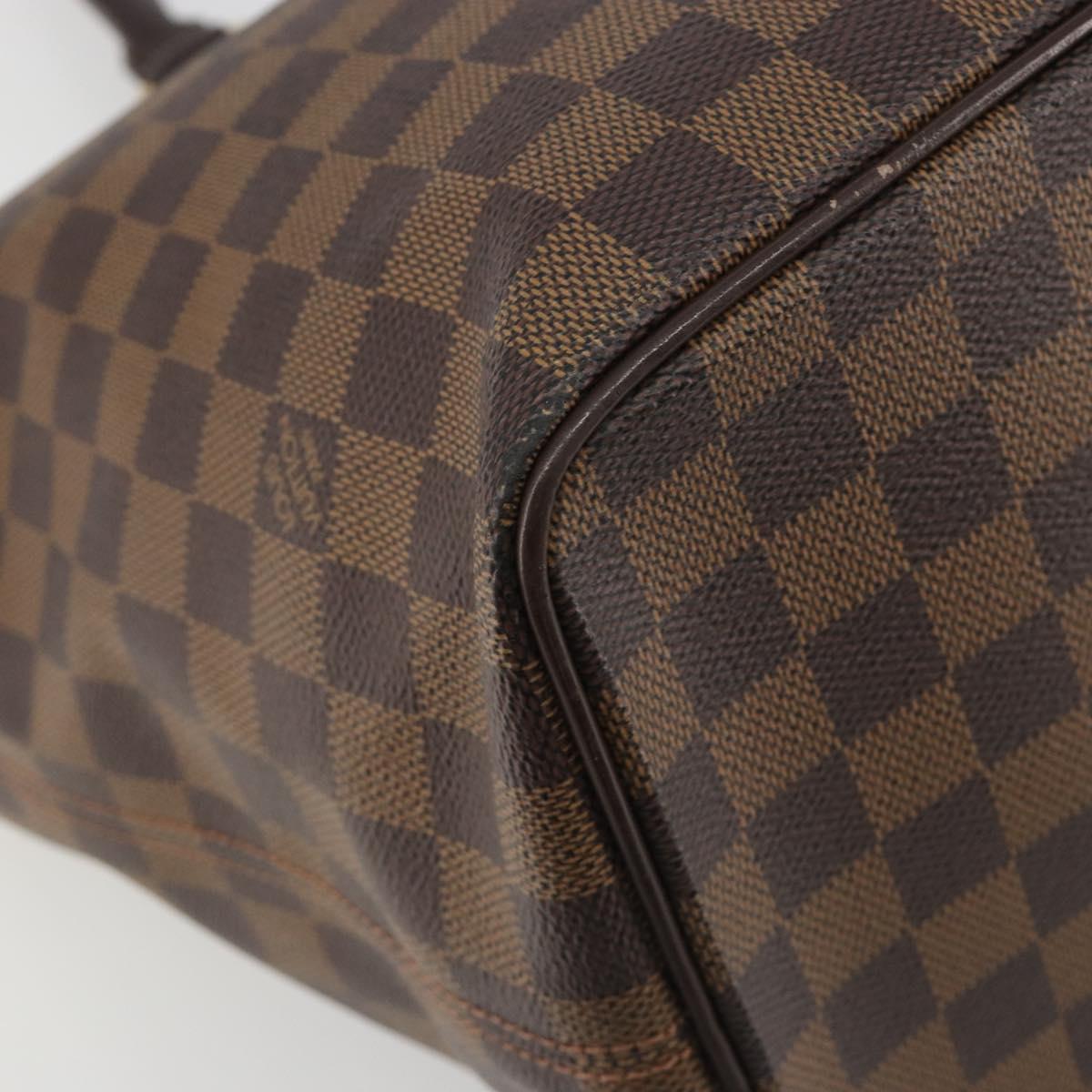 LOUIS VUITTON Damier Ebene Saleya MM Tote Bag N51182 LV Auth 194048V