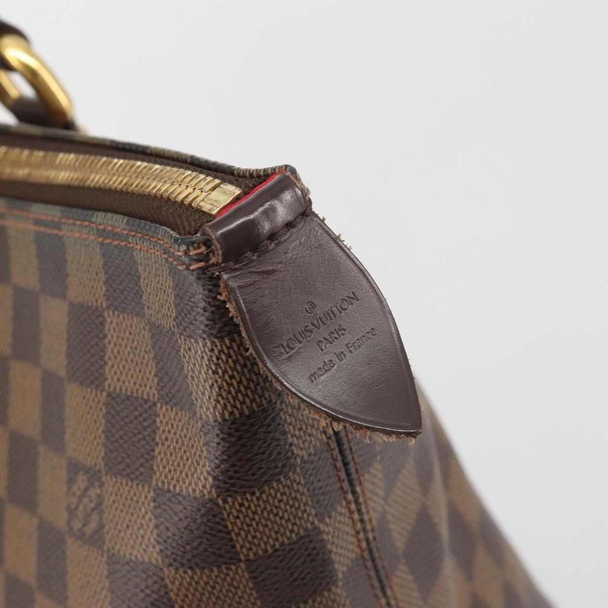 LOUIS VUITTON Damier Ebene Saleya MM Tote Bag N51182 LV Auth 194048V