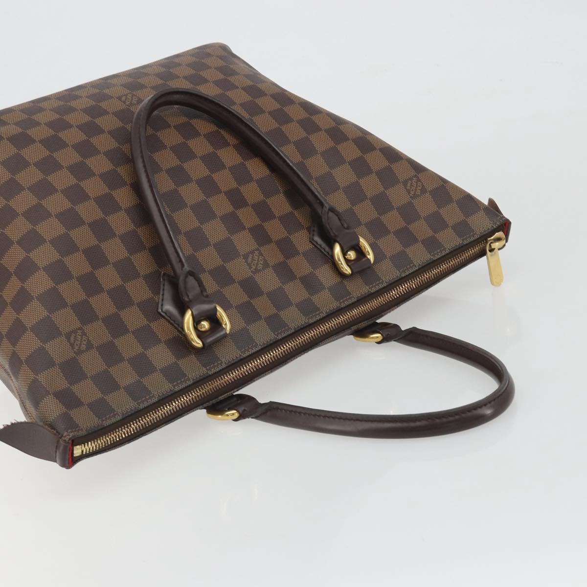 LOUIS VUITTON Damier Ebene Saleya MM Tote Bag N51182 LV Auth 194048V