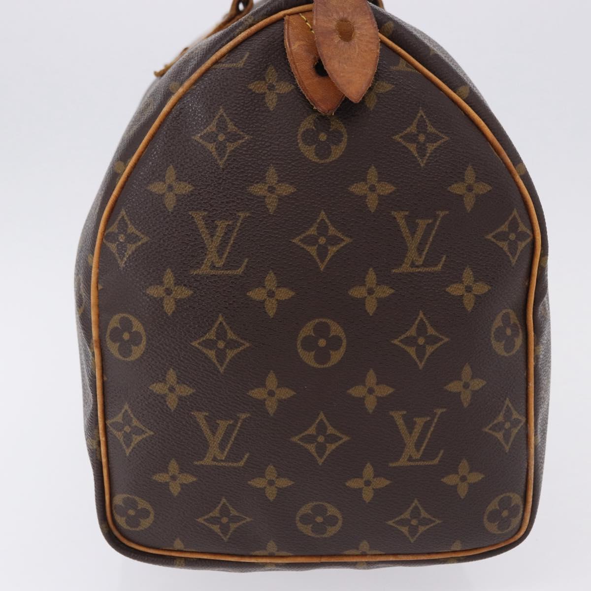 LOUIS VUITTON Monogram Speedy 30 Hand Bag M41526 LV Auth 194049A