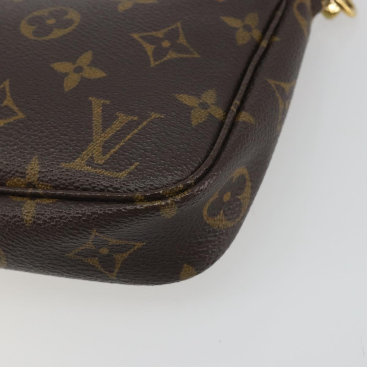 LOUIS VUITTON Monogram Pochette Accessoires Pouch M51980 LV Auth 194055V