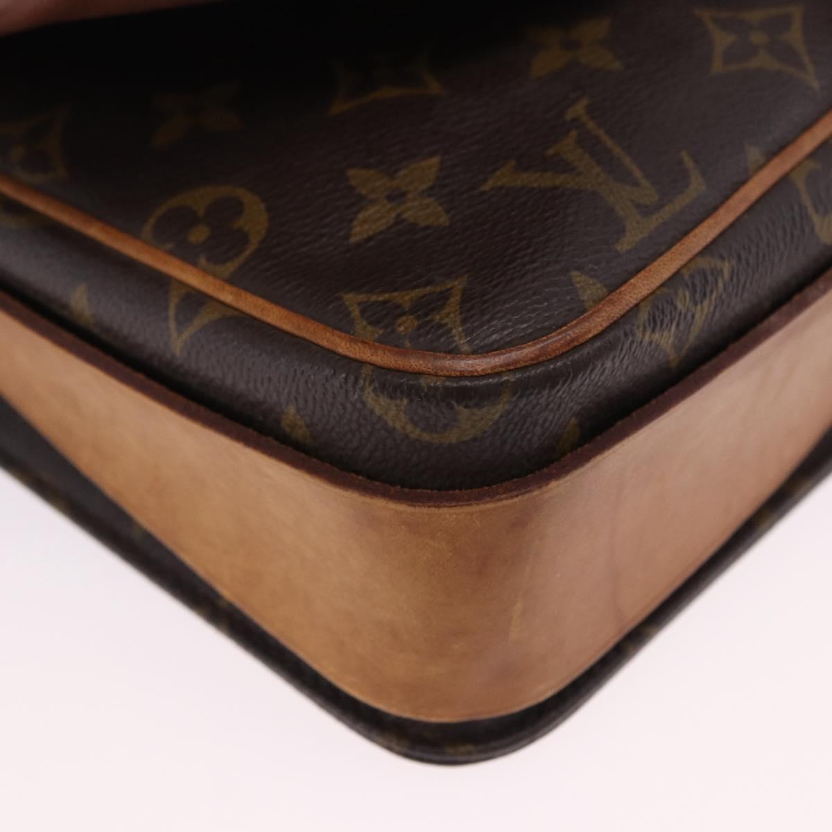 LOUIS VUITTON Monogram Cartouchiere GM Shoulder Bag M51252 LV Auth 194065