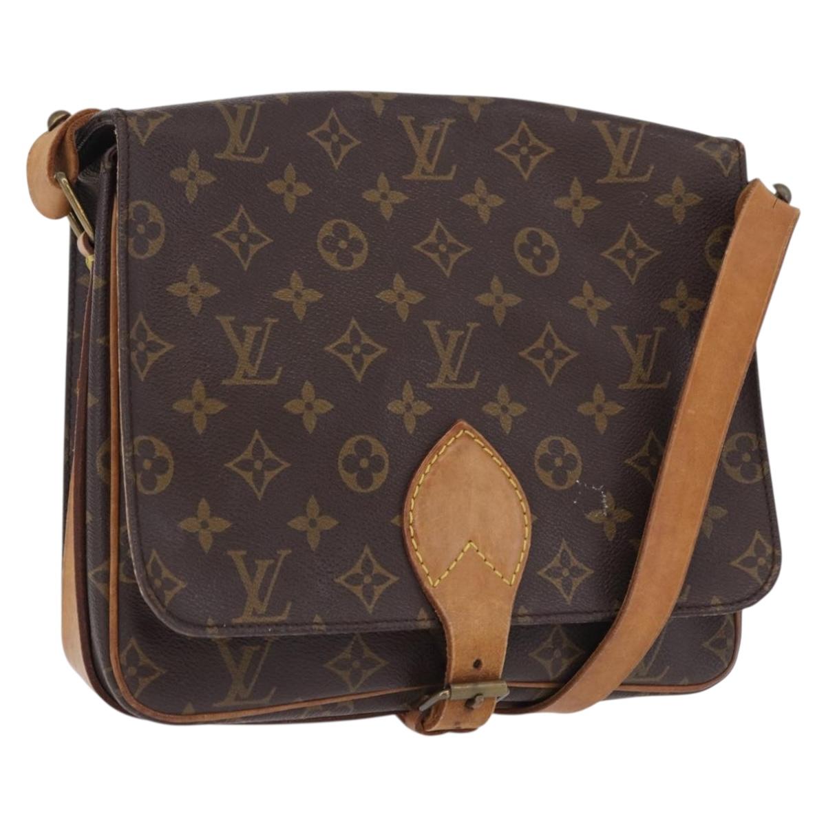 LOUIS VUITTON Monogram Cartouchiere GM Shoulder Bag M51252 LV Auth 194065
