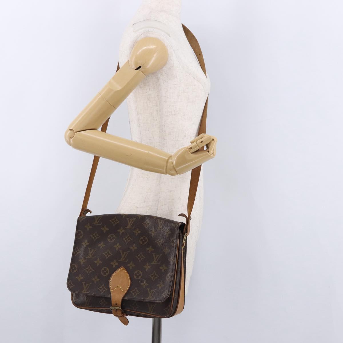 LOUIS VUITTON Monogram Cartouchiere GM Shoulder Bag M51252 LV Auth 194065