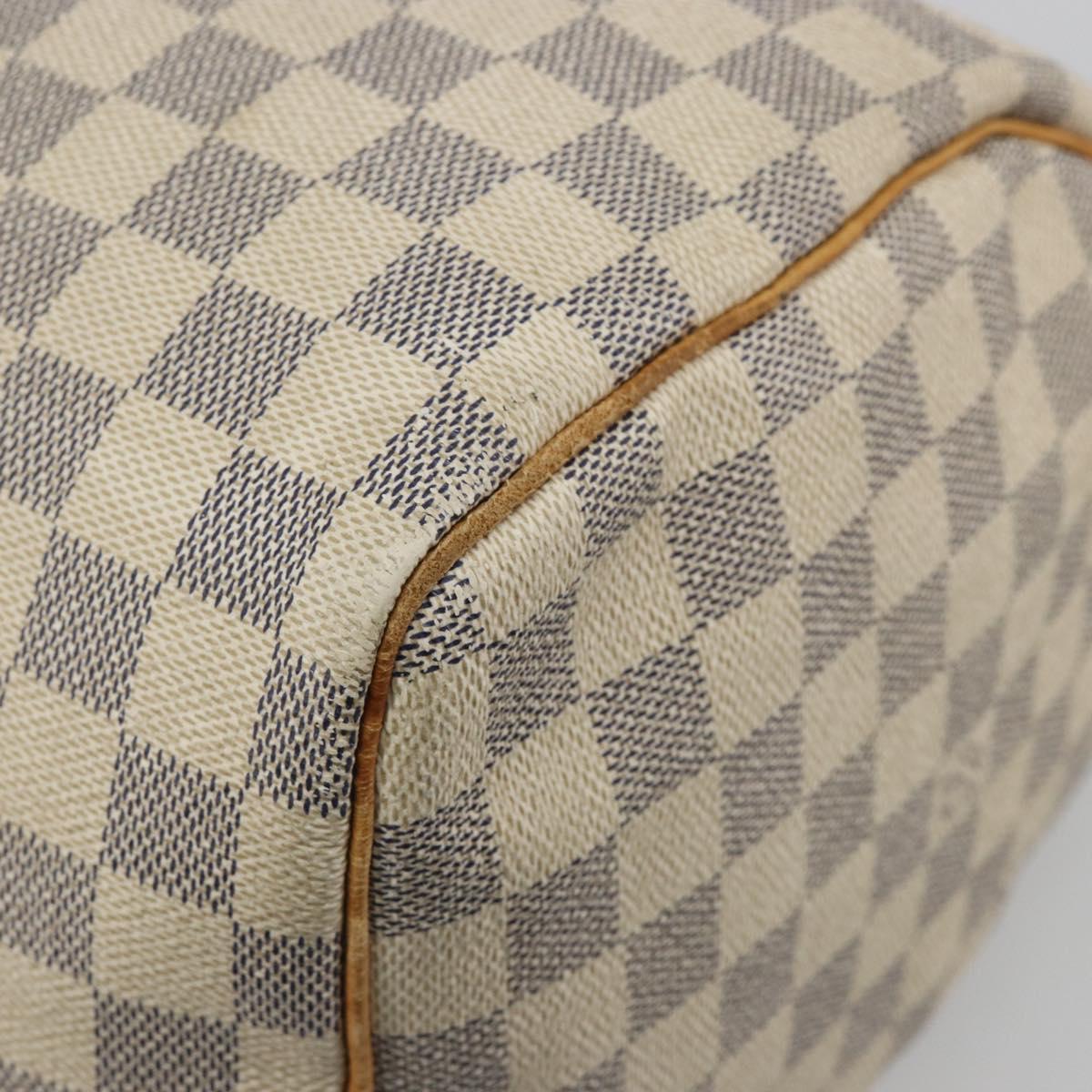 LOUIS VUITTON Damier Azur Speedy 30 Hand Bag N41533 LV Auth 194067