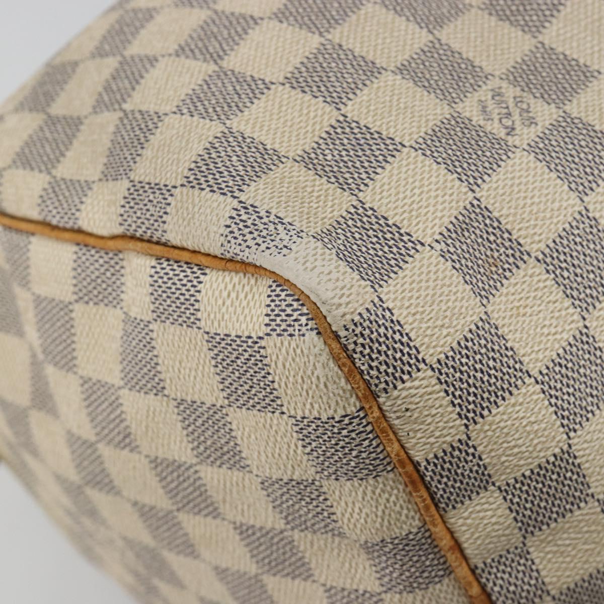 LOUIS VUITTON Damier Azur Speedy 30 Hand Bag N41533 LV Auth 194067