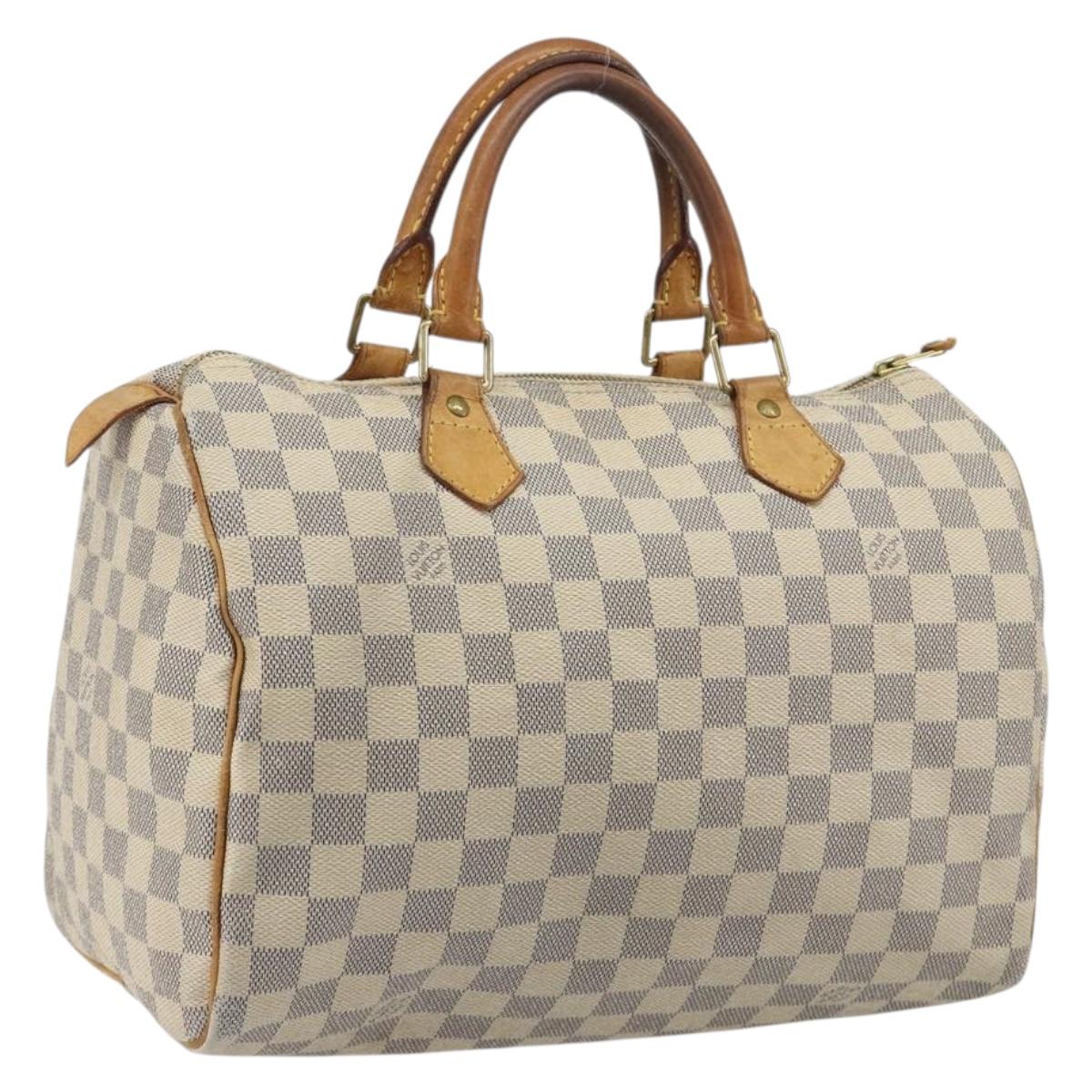 LOUIS VUITTON Damier Azur Speedy 30 Hand Bag N41533 LV Auth 194067