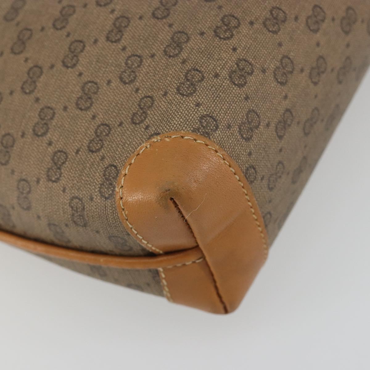 GUCCI Micro GG Supreme Shoulder Bag PVC Beige Gold 007 104 0093 Auth 194070
