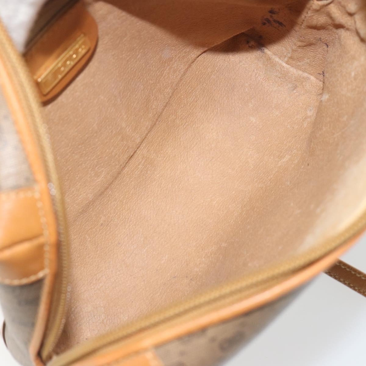 GUCCI Micro GG Supreme Shoulder Bag PVC Beige Gold 007 104 0093 Auth 194070