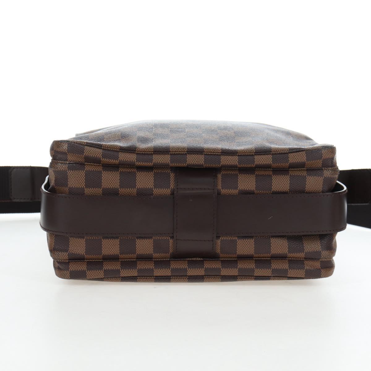 LOUIS VUITTON Damier Ebene Naviglio Shoulder Bag N45255 LV Auth 194075V