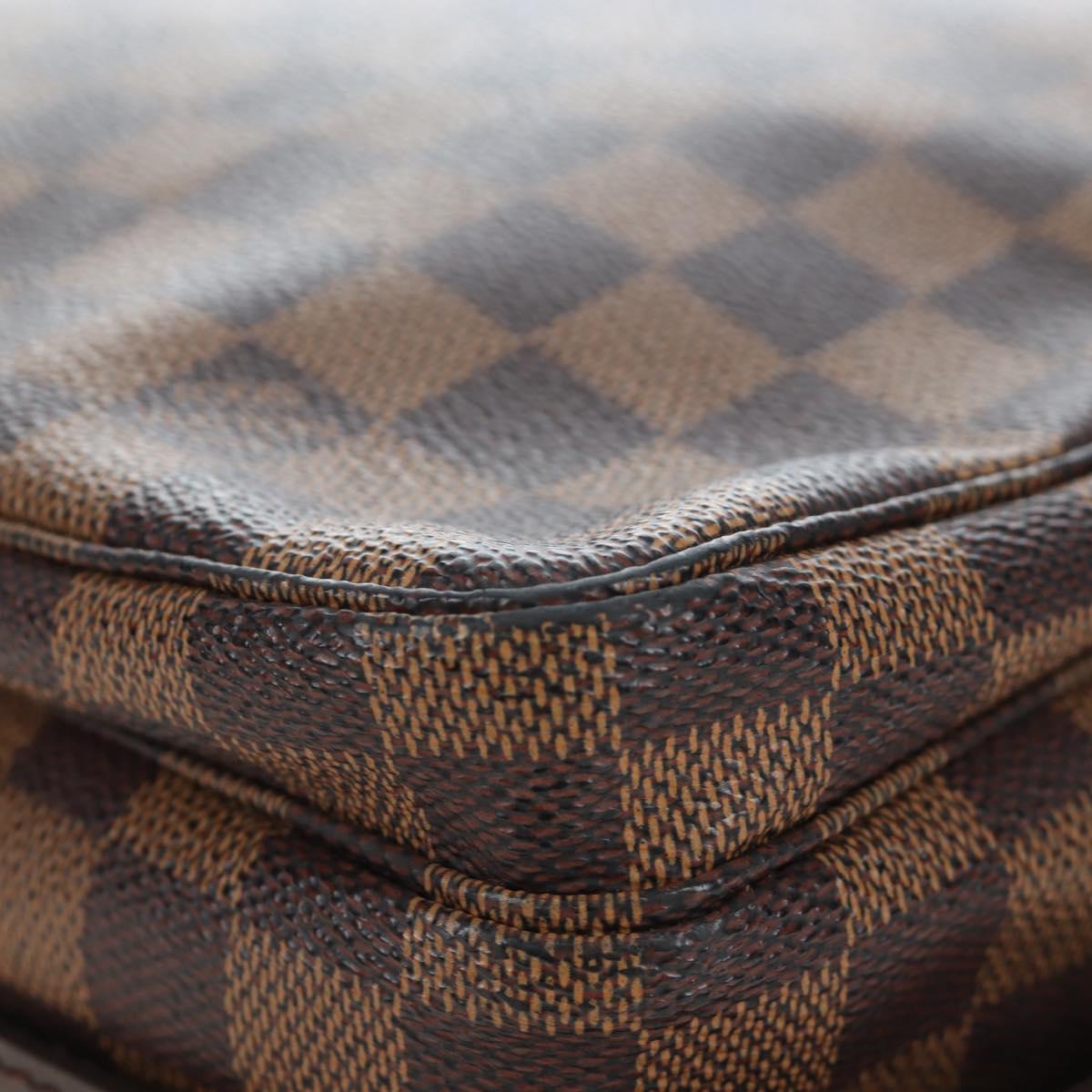 LOUIS VUITTON Damier Ebene Naviglio Shoulder Bag N45255 LV Auth 194075V