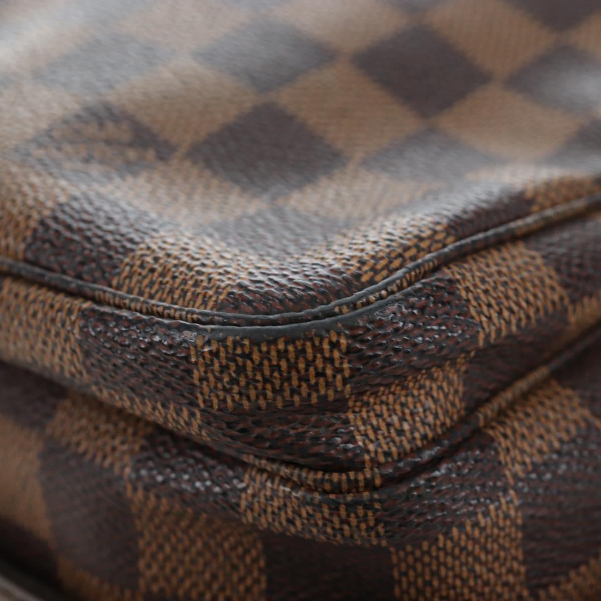LOUIS VUITTON Damier Ebene Naviglio Shoulder Bag N45255 LV Auth 194075V