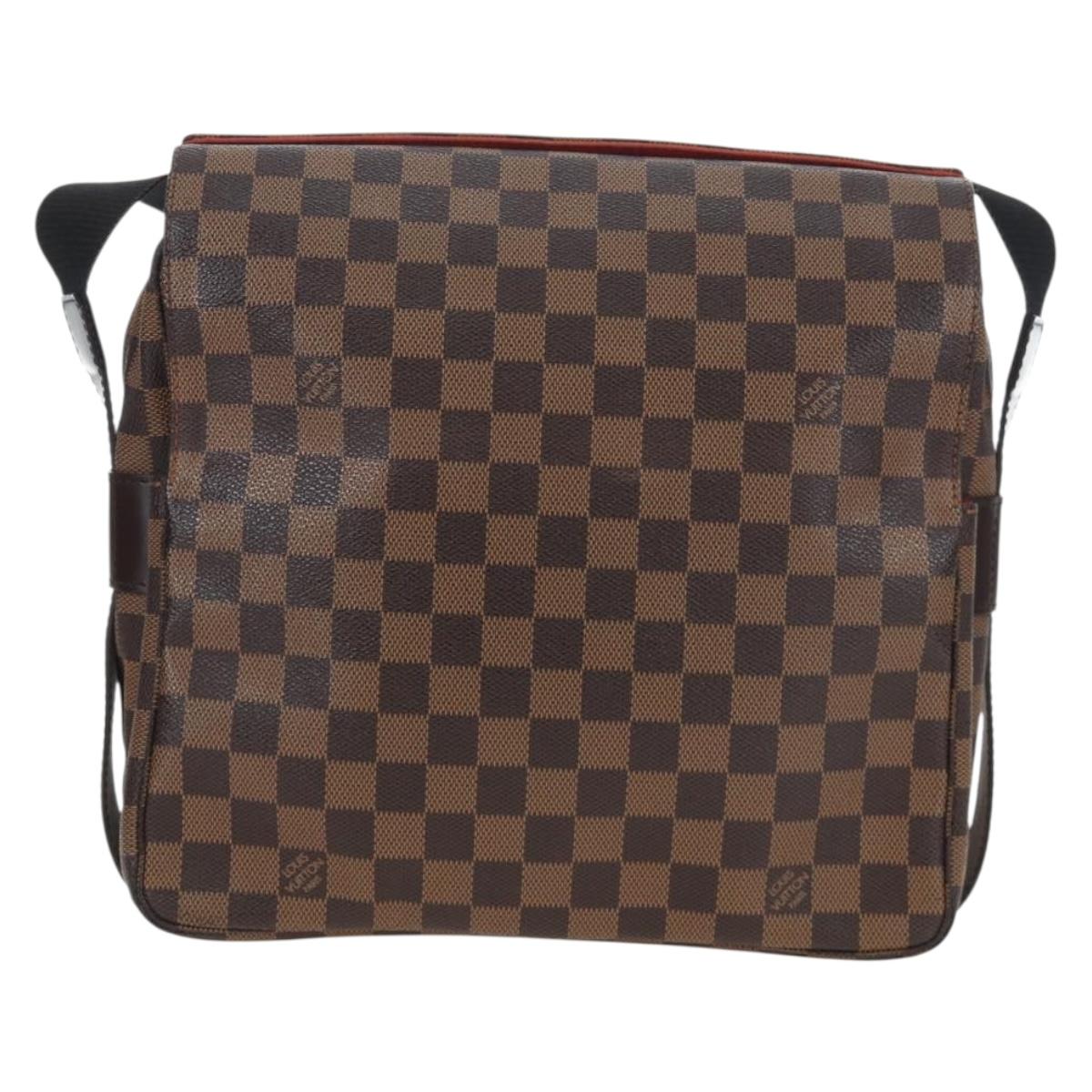 LOUIS VUITTON Damier Ebene Naviglio Shoulder Bag N45255 LV Auth 194075V