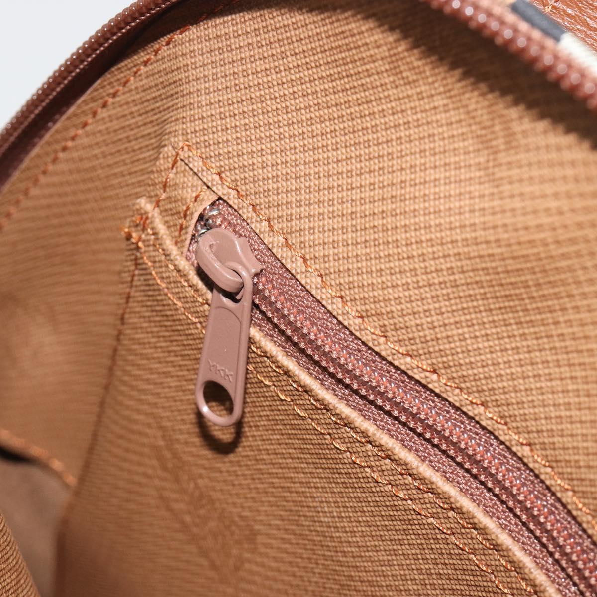 Burberrys Nova Check Shoulder Bag Canvas Beige Brown Auth 194078A