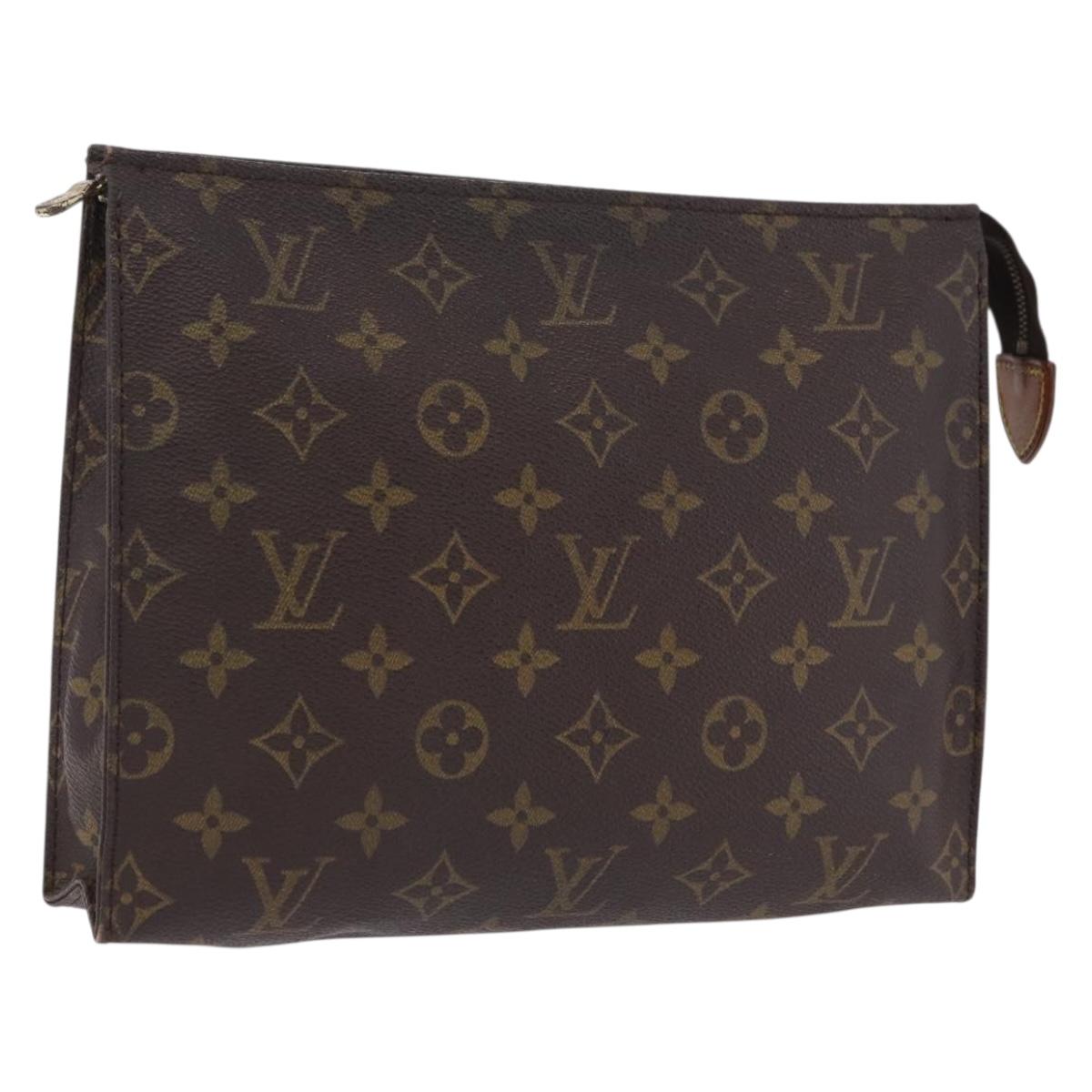 LOUIS VUITTON Monogram Poche Toilette 26 Pouch M47542 LV Auth 194124