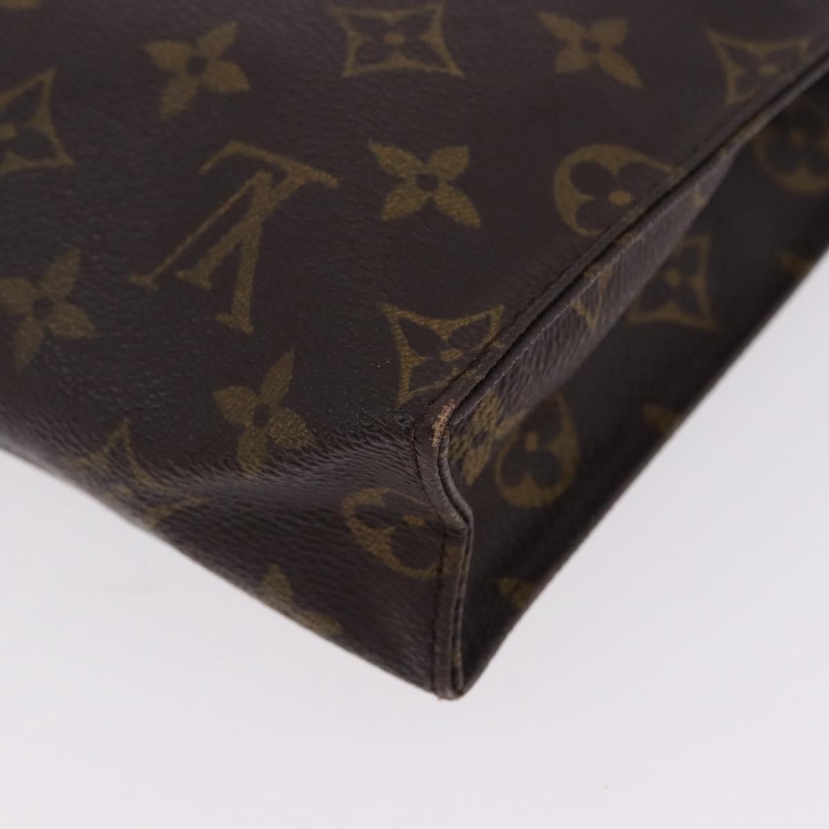 LOUIS VUITTON Monogram Poche Toilette 26 Pouch M47542 LV Auth 194124