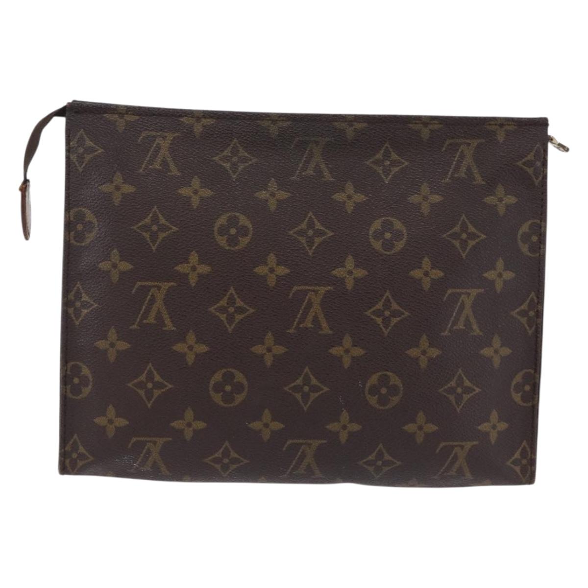 LOUIS VUITTON Monogram Poche Toilette 26 Pouch M47542 LV Auth 194124
