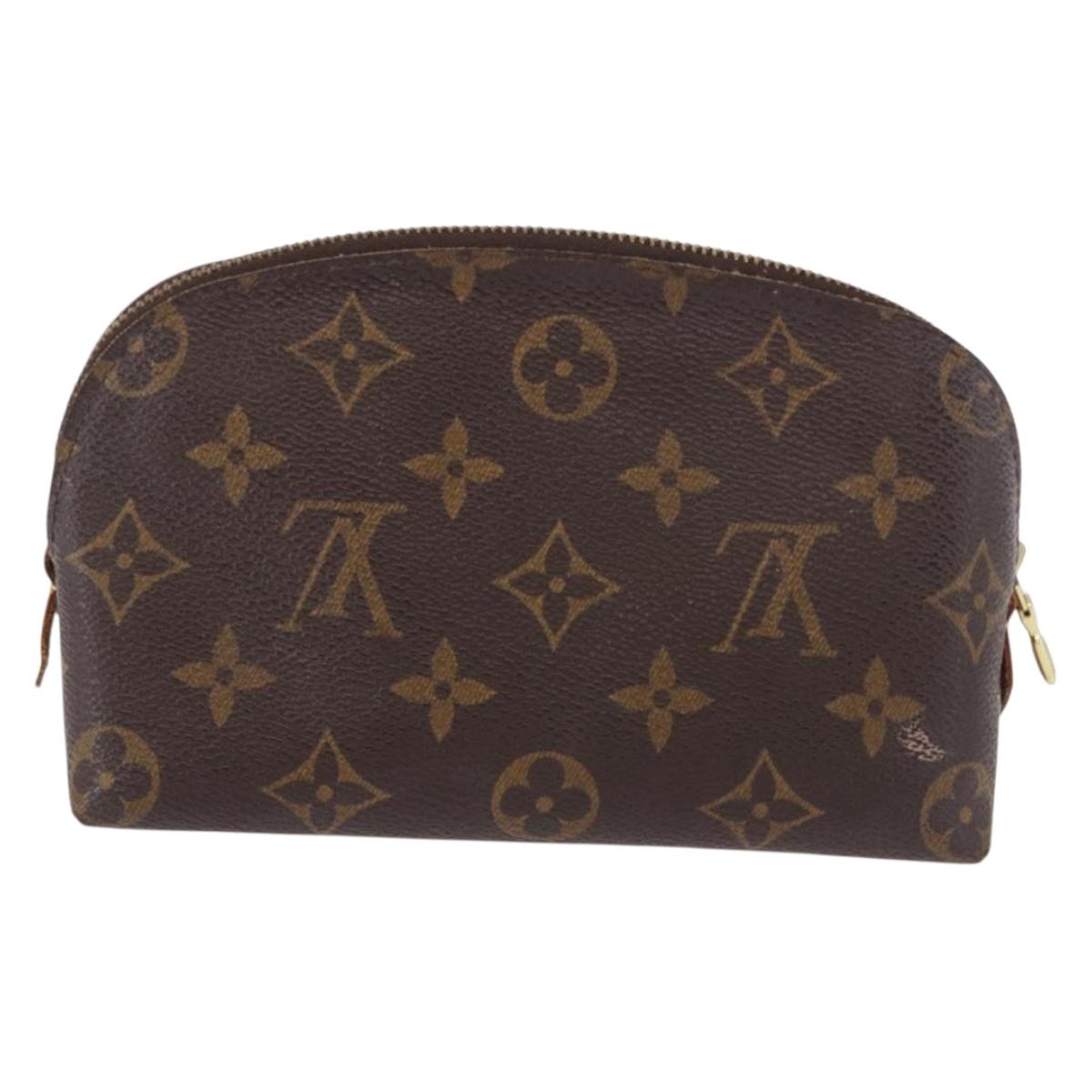 LOUIS VUITTON Monogram Pochette Cosmetic PM Cosmetic Pouch M47515 LV Auth 194126