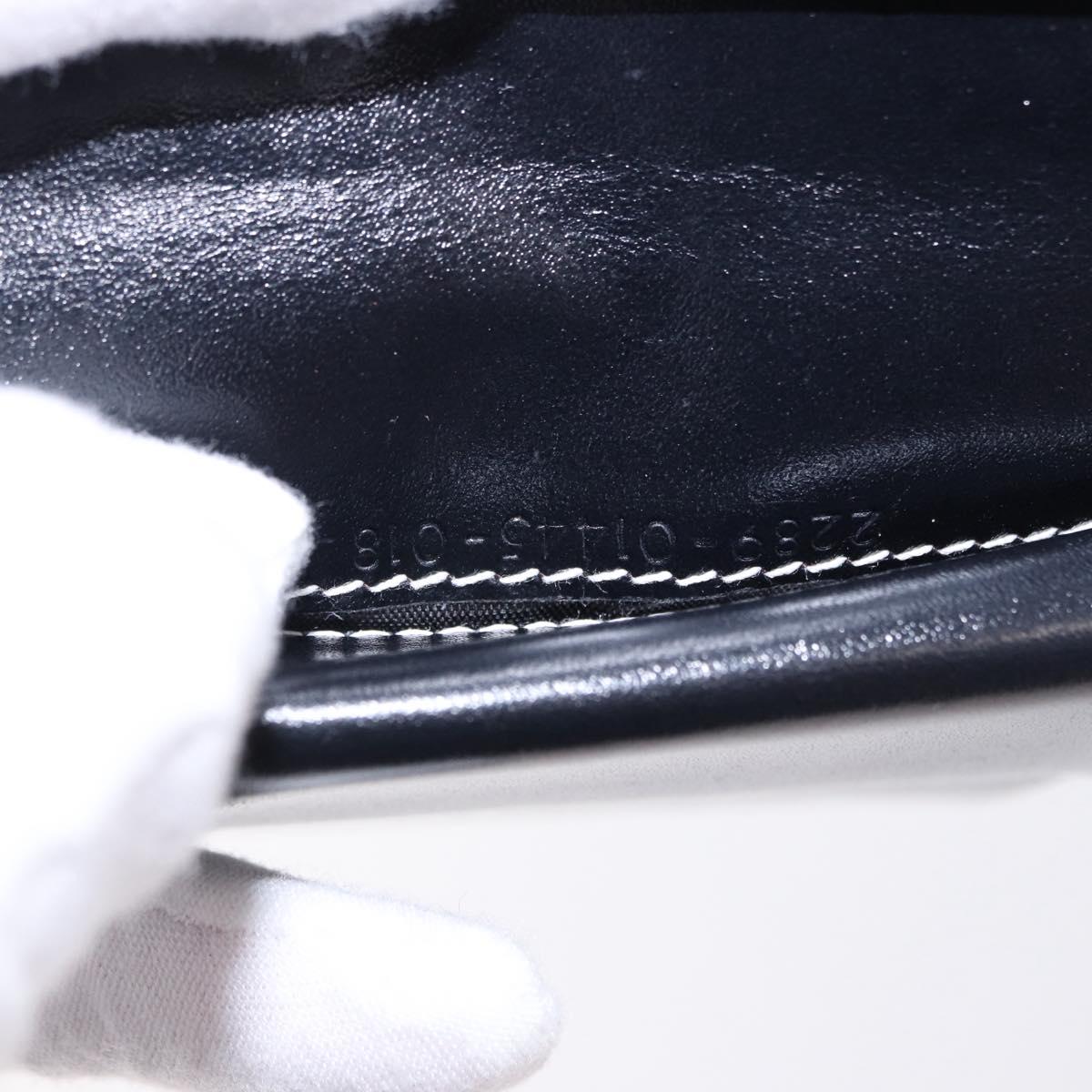 FENDI Zucchino Canvas Bifold Wallet Navy Auth 194127M