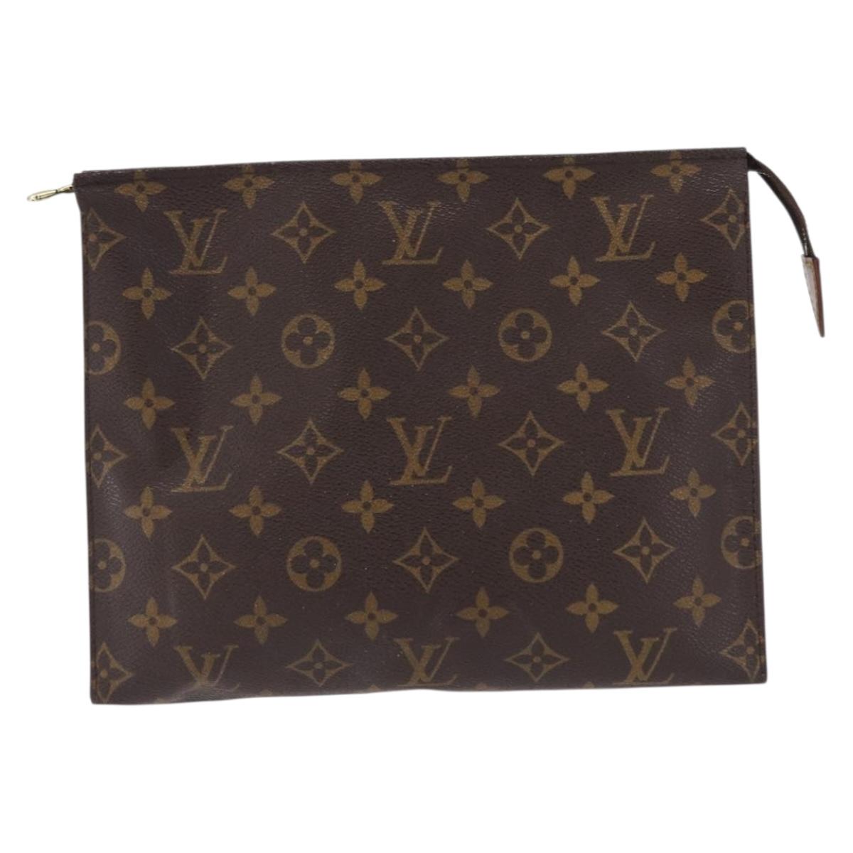LOUIS VUITTON Monogram Poche Toilette 26 Pouch M47542 LV Auth 194129