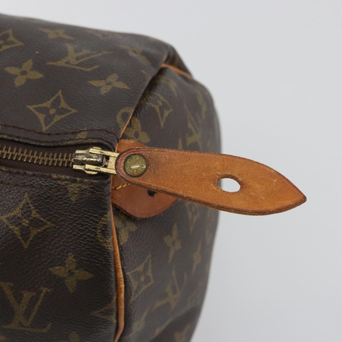 LOUIS VUITTON Monogram Speedy 30 Hand Bag M41526 LV Auth 194130A