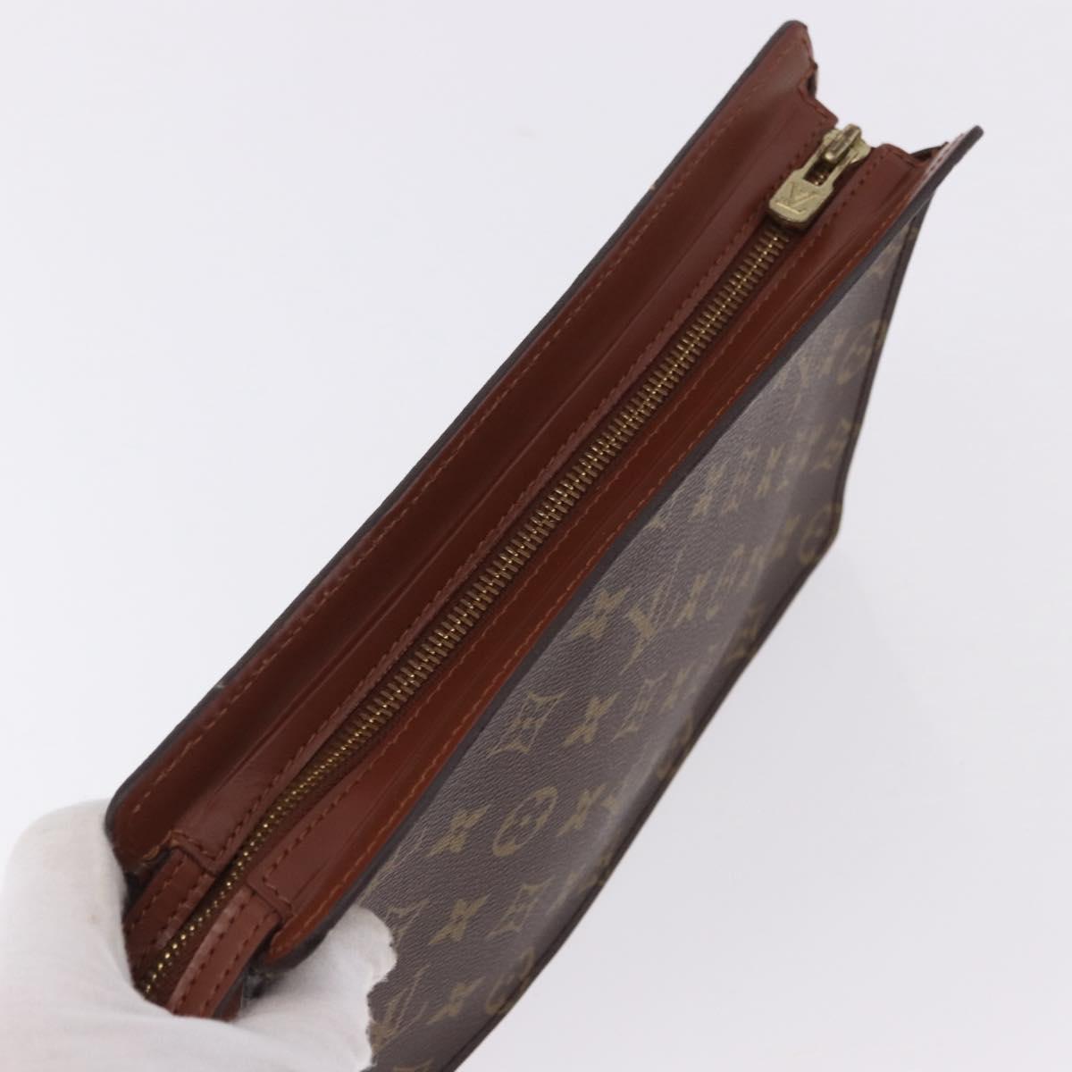 LOUIS VUITTON Monogram Pochette Homme Clutch Bag M51795 LV Auth 194132