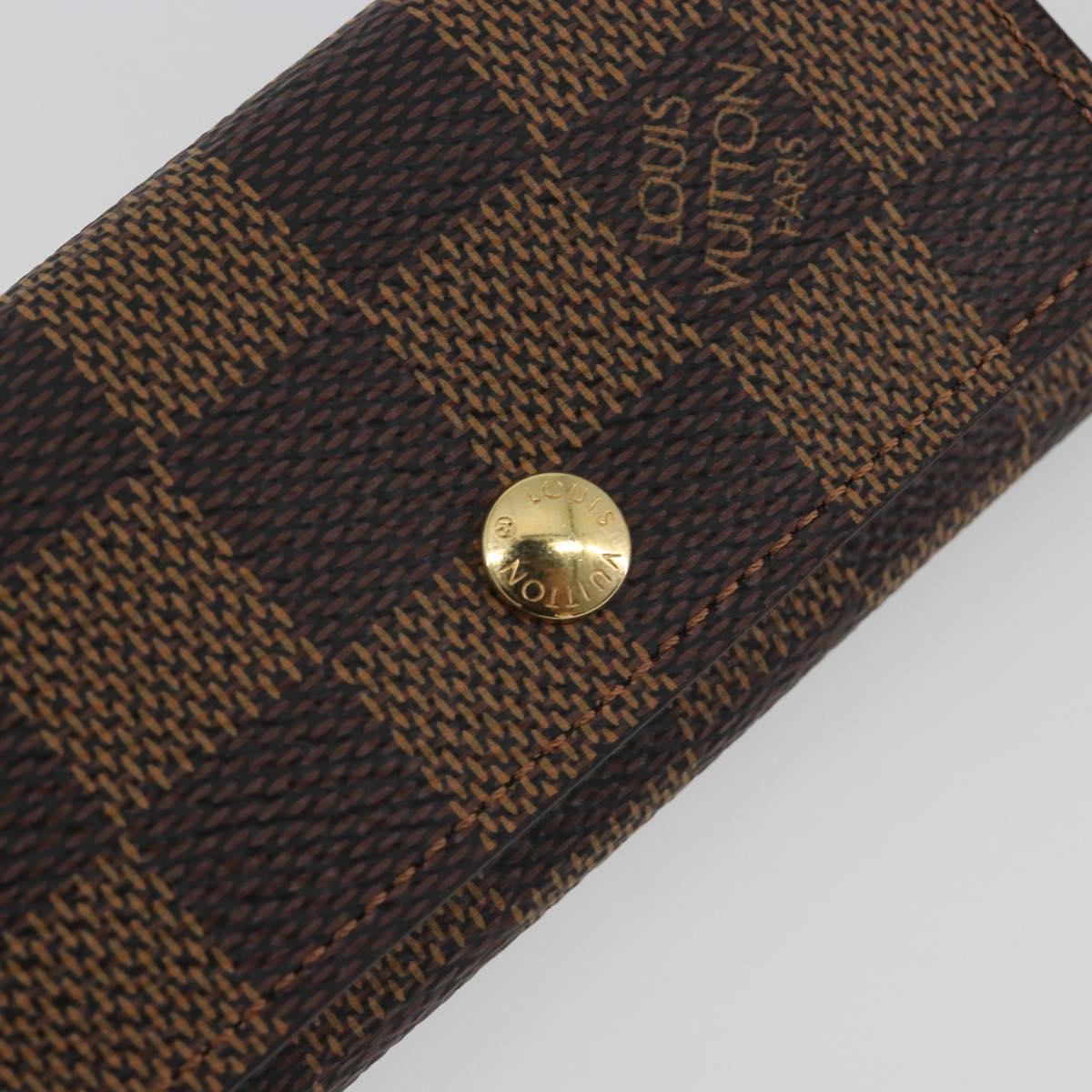 LOUIS VUITTON Damier Ebene Multicles 4 Key Case N62631 LV Auth 194134M