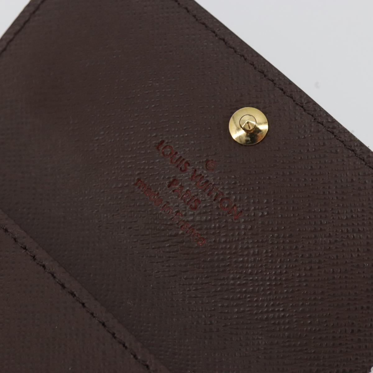 LOUIS VUITTON Damier Ebene Multicles 4 Key Case N62631 LV Auth 194134M