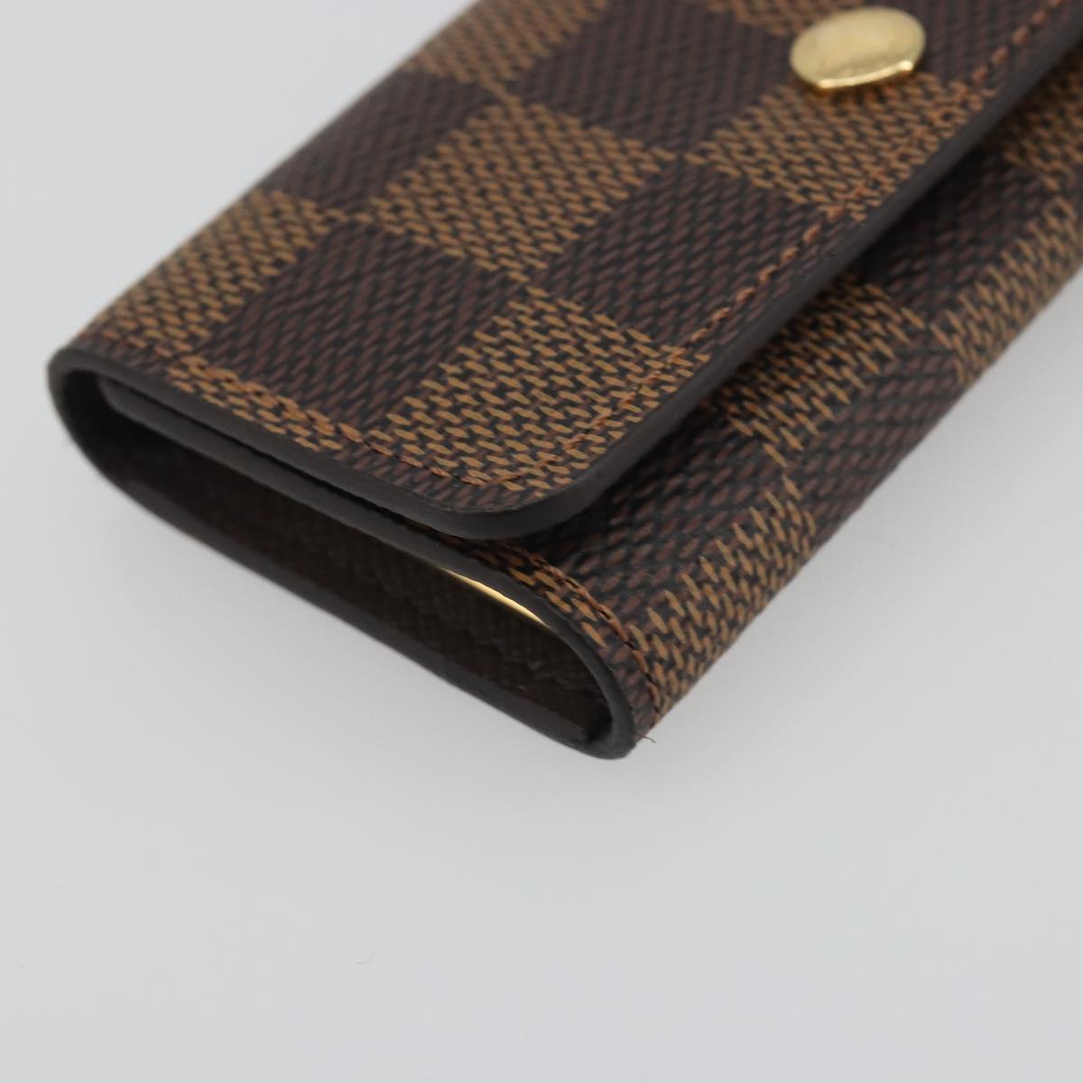 LOUIS VUITTON Damier Ebene Multicles 4 Key Case N62631 LV Auth 194134M