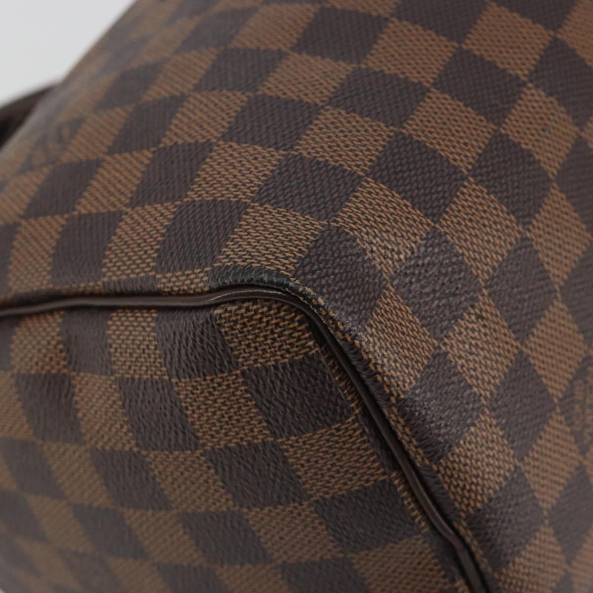 LOUIS VUITTON Damier Ebene Speedy 25 Hand Bag N41532 LV Auth 194137SAV