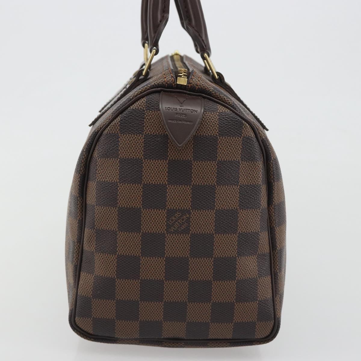 LOUIS VUITTON Damier Ebene Speedy 25 Hand Bag N41532 LV Auth 194137SAV