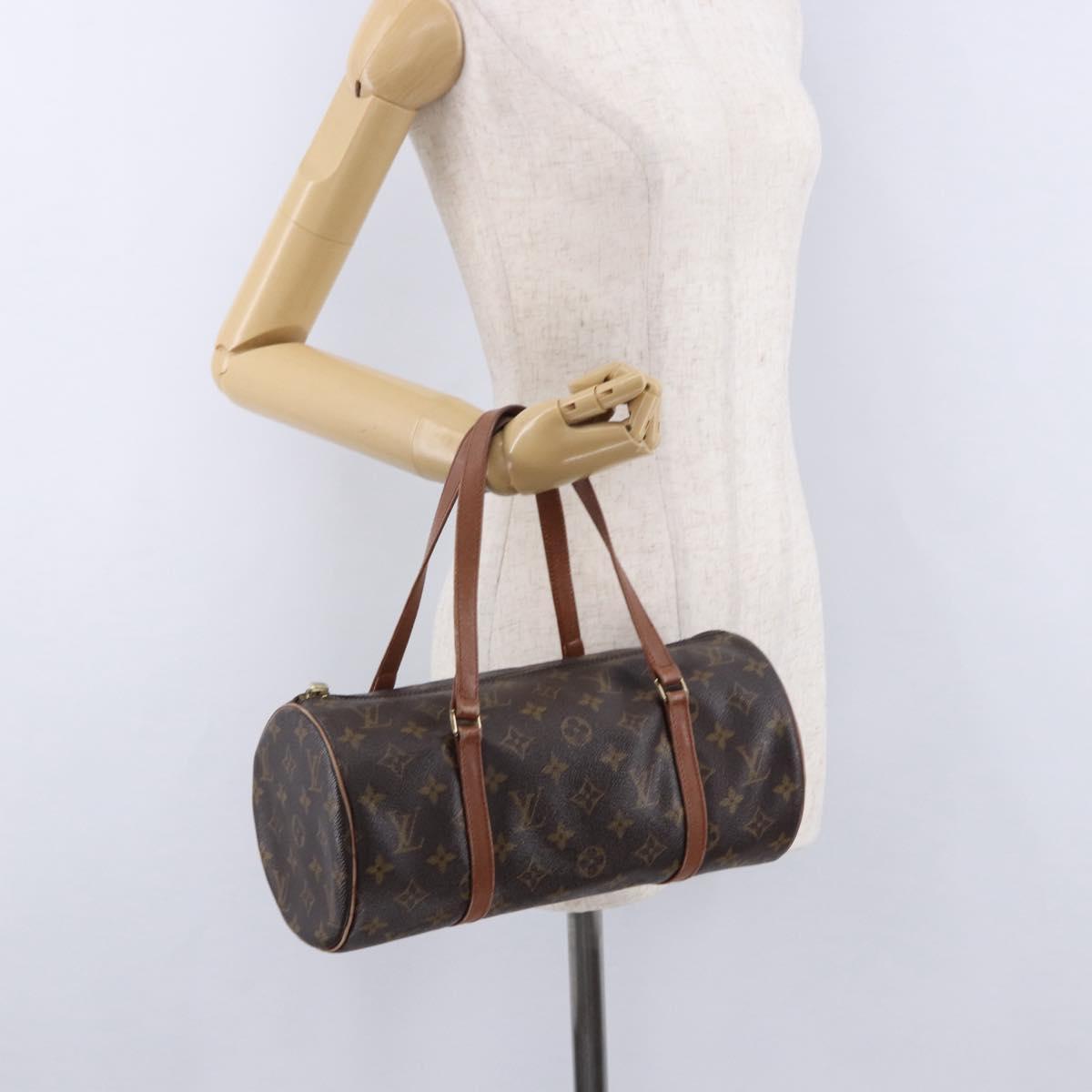 LOUIS VUITTON Monogram Papillon 30 Hand Bag M51385 LV Auth 194138