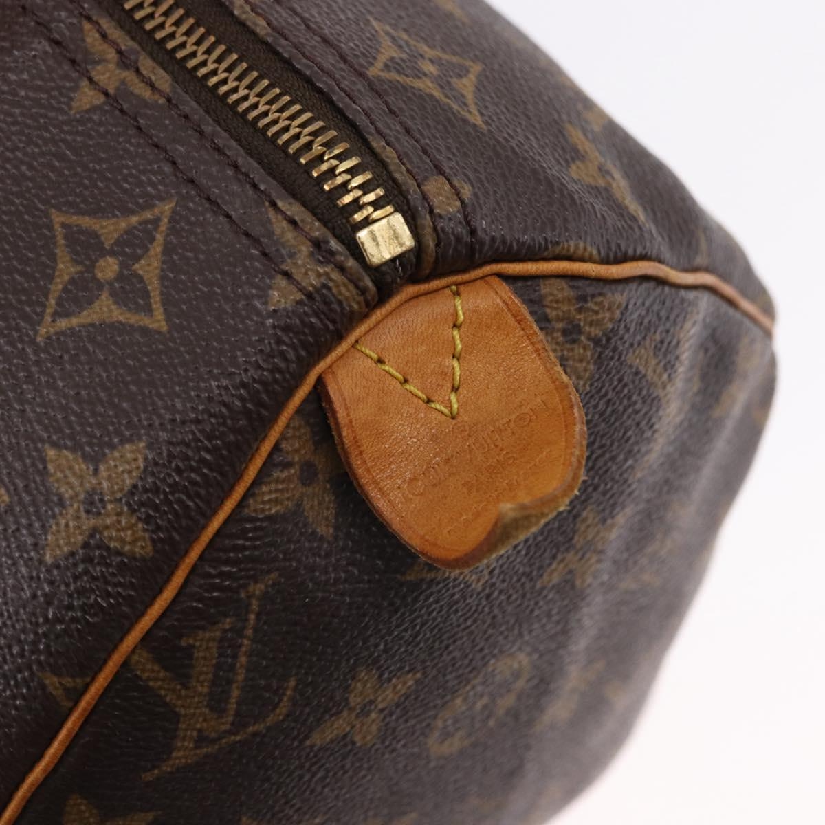 LOUIS VUITTON Monogram Speedy 30 Hand Bag M41526 LV Auth 194141A