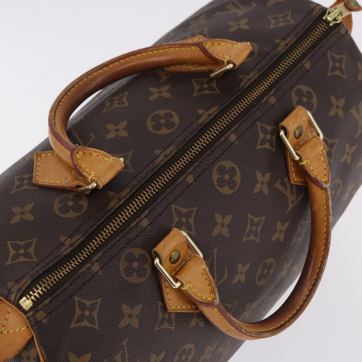 LOUIS VUITTON Monogram Speedy 30 Hand Bag M41526 LV Auth 194141A