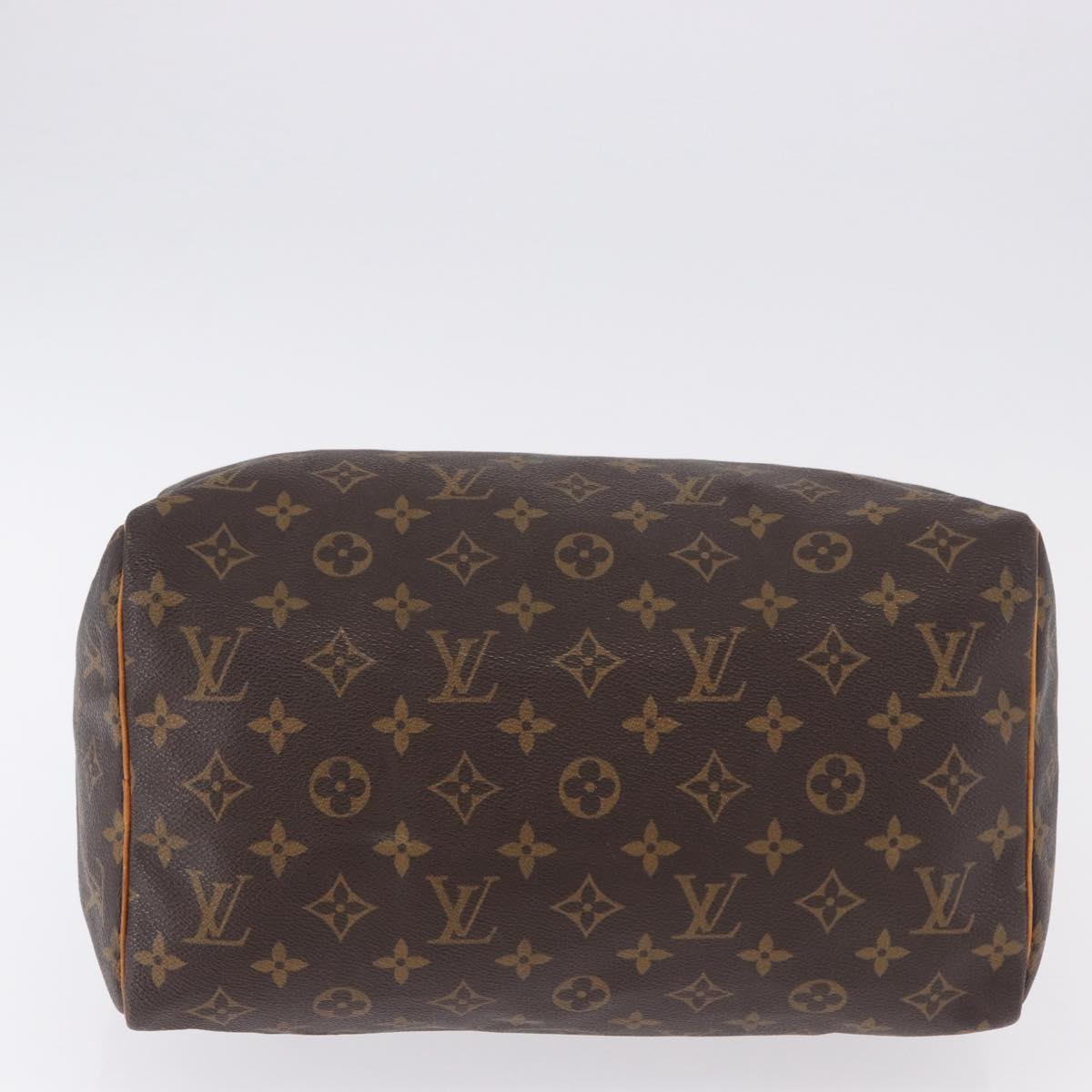 LOUIS VUITTON Monogram Speedy 30 Hand Bag M41526 LV Auth 194141A