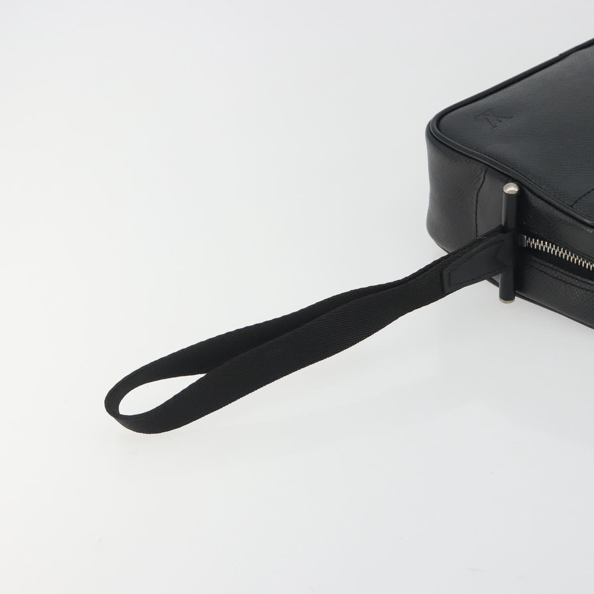 LOUIS VUITTON Taiga Karga Clutch Bag Ardoise M30812 LV Auth 194146A