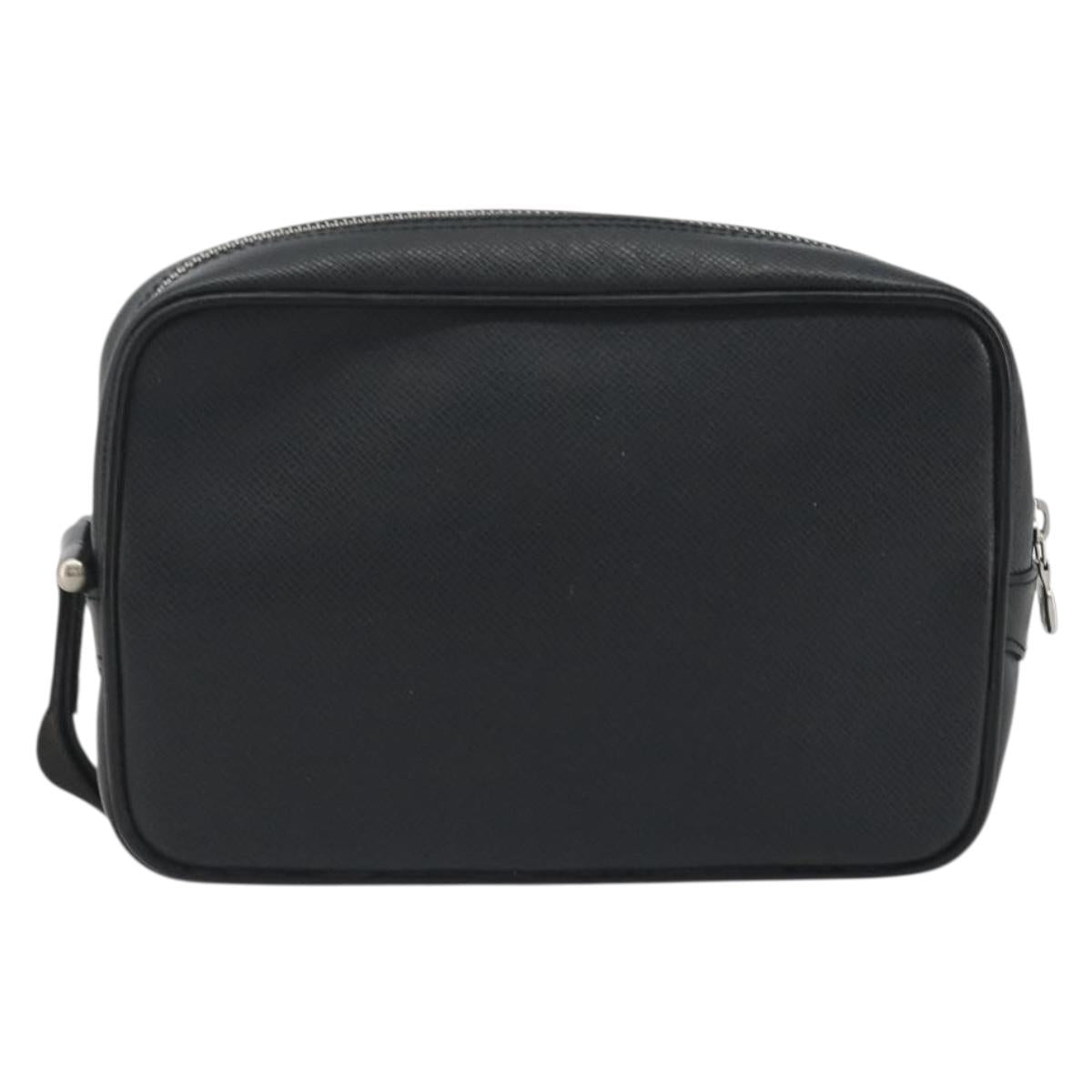 LOUIS VUITTON Taiga Karga Clutch Bag Ardoise M30812 LV Auth 194146A