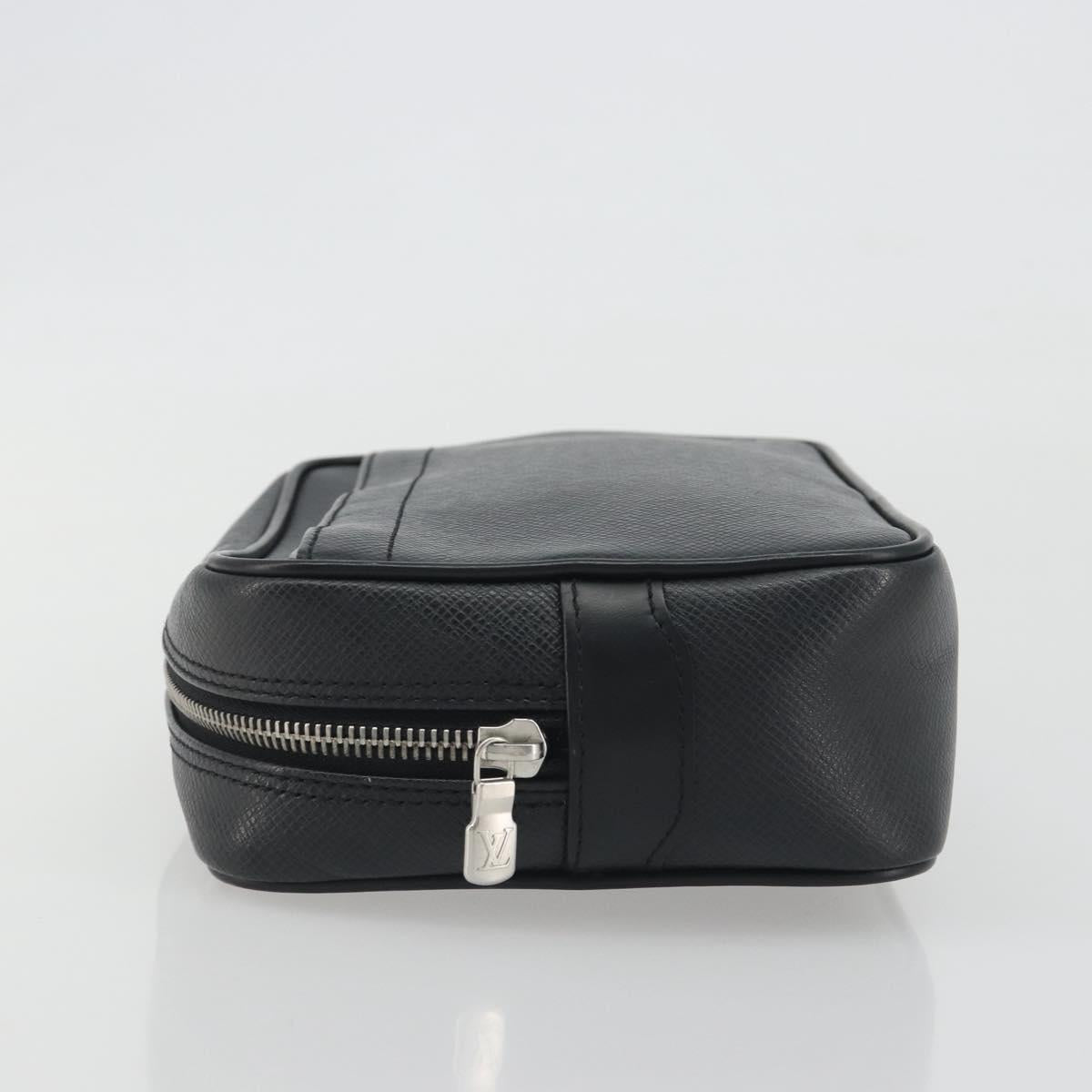 LOUIS VUITTON Taiga Karga Clutch Bag Ardoise M30812 LV Auth 194146A