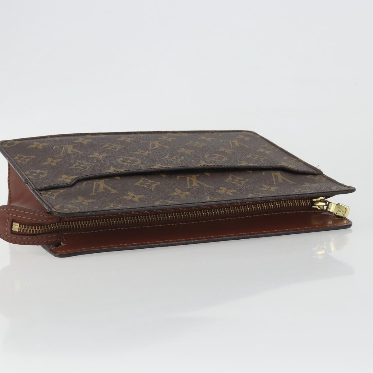 LOUIS VUITTON Monogram Pochette Homme Clutch Bag M51795 LV Auth 194181