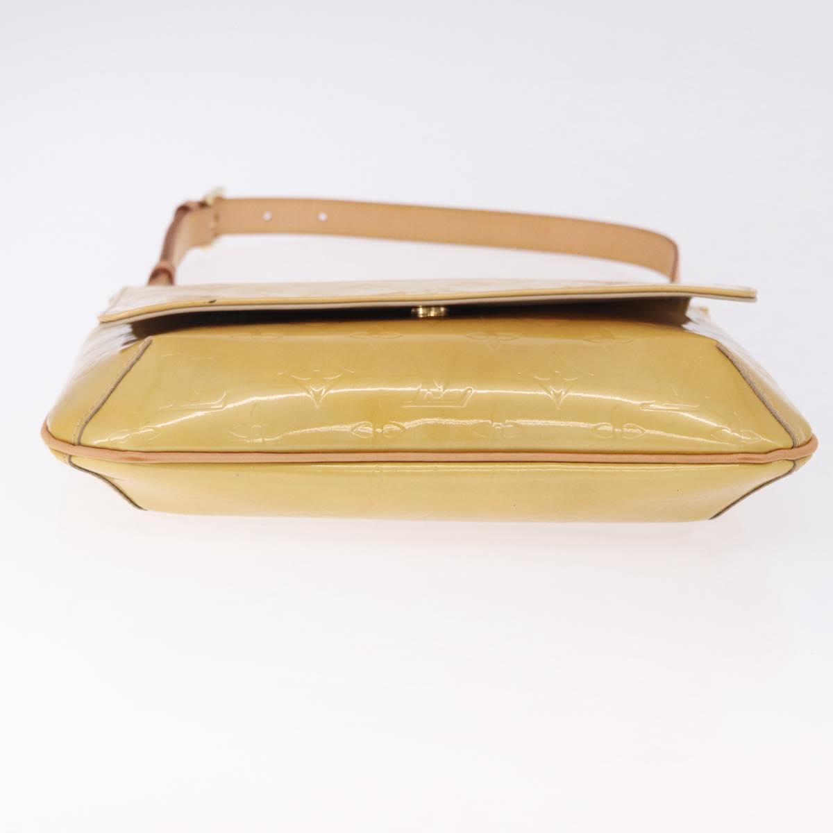 LOUIS VUITTON Monogram Vernis Thompson Street Bag Beige M91301 LV Auth 194189V