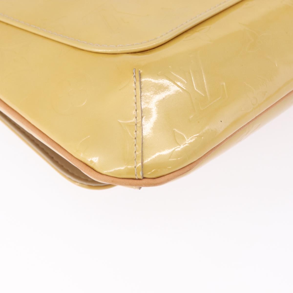 LOUIS VUITTON Monogram Vernis Thompson Street Bag Beige M91301 LV Auth 194189V