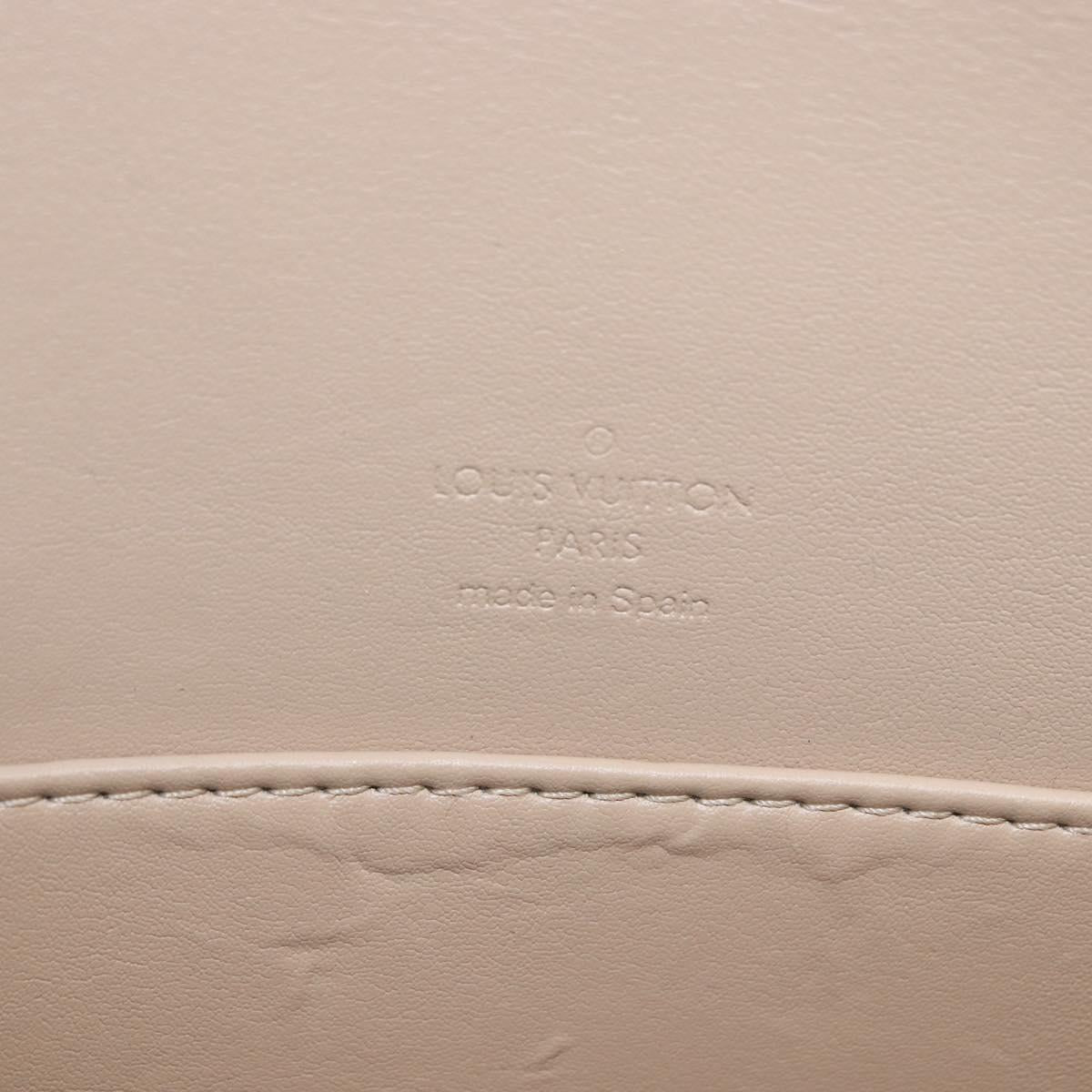 LOUIS VUITTON Monogram Vernis Thompson Street Bag Beige M91301 LV Auth 194189V