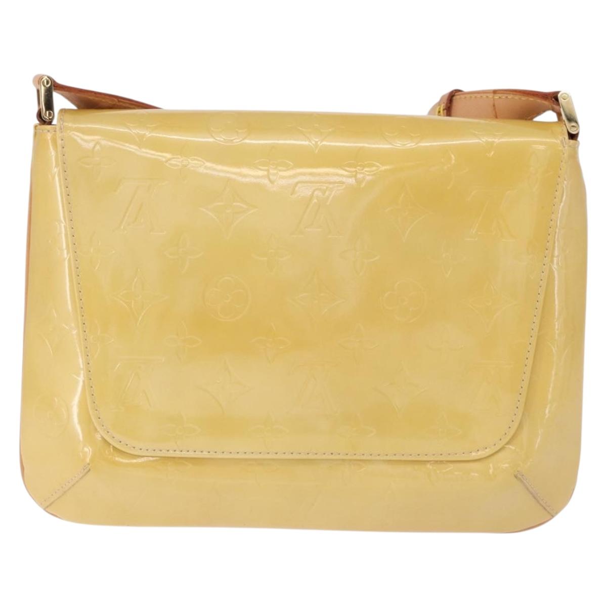 LOUIS VUITTON Monogram Vernis Thompson Street Bag Beige M91301 LV Auth 194189V