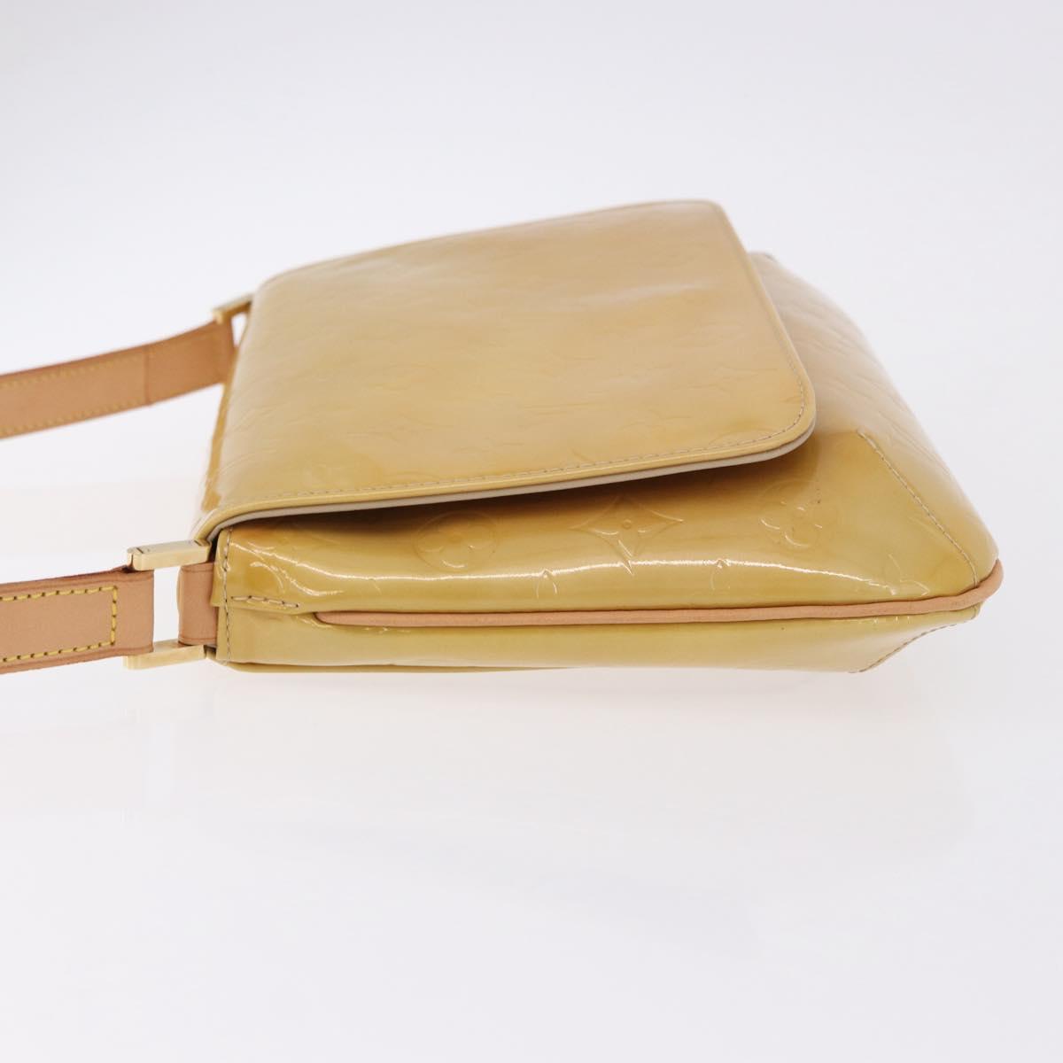 LOUIS VUITTON Monogram Vernis Thompson Street Bag Beige M91301 LV Auth 194189V