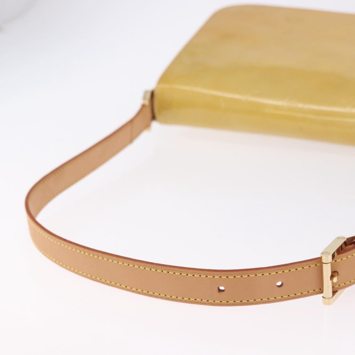 LOUIS VUITTON Monogram Vernis Thompson Street Bag Beige M91301 LV Auth 194189V